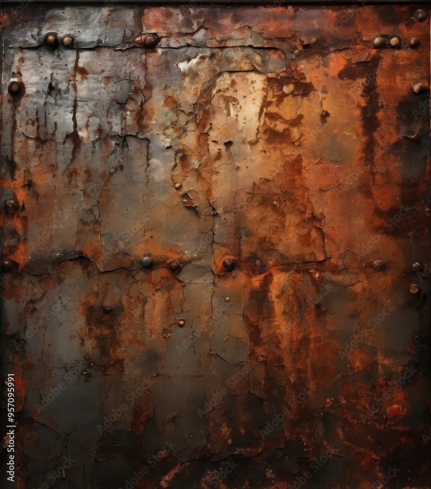 rusted metal plate with rust on it rusted metal plate with rust on it