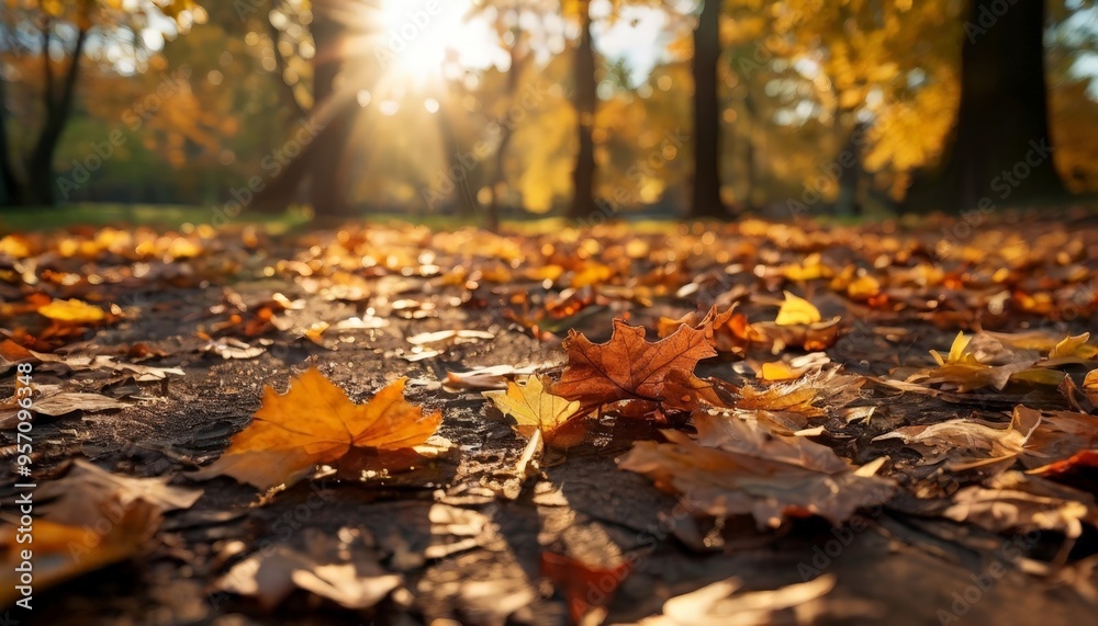 bunch leaves laying on the ground bunch leaves laying on the ground