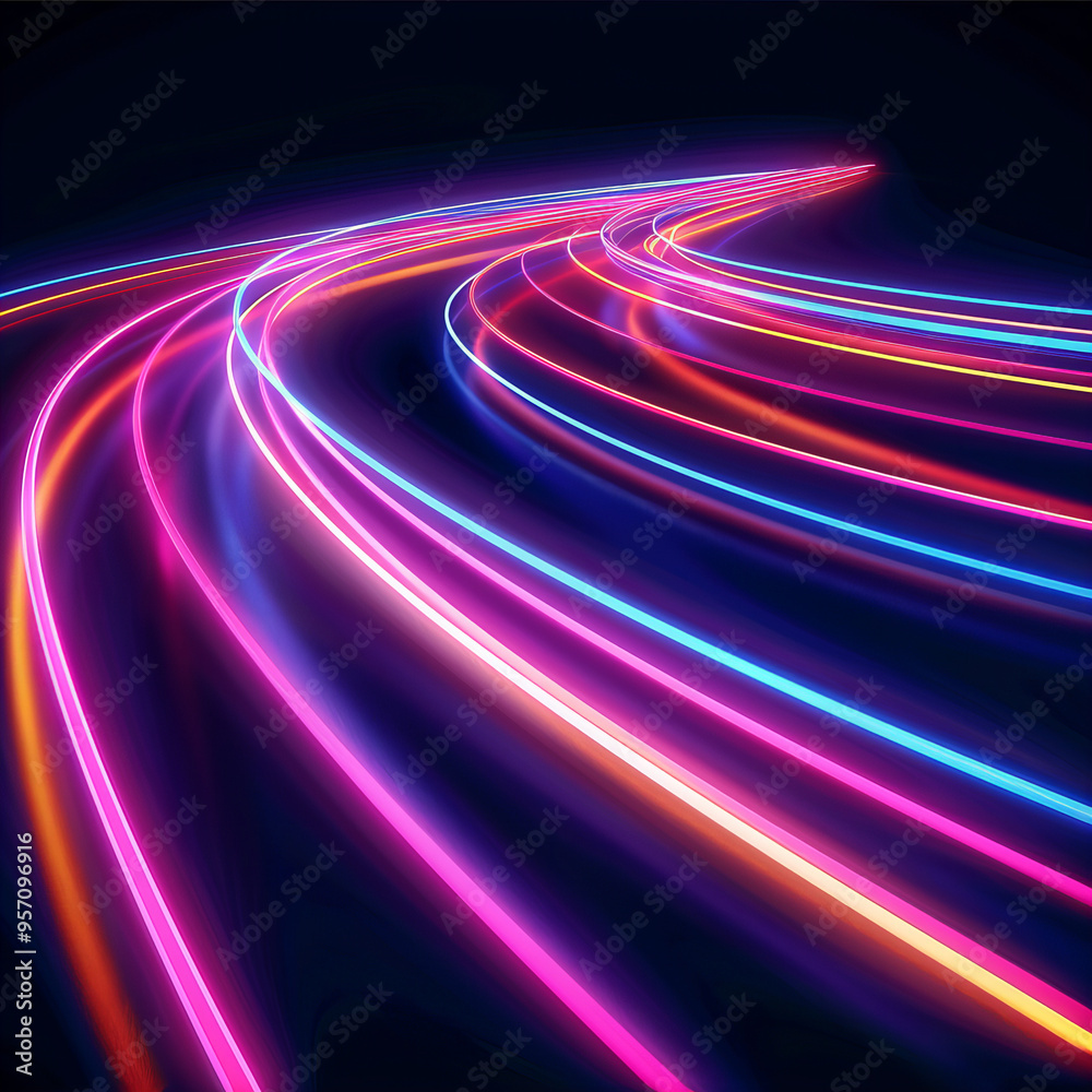 Neon Pink Energy Flow symbolizing AI Data Transfer - Generativ AI Neon Pink Energy Flow symbolizing AI Data Transfer - Generativ AI