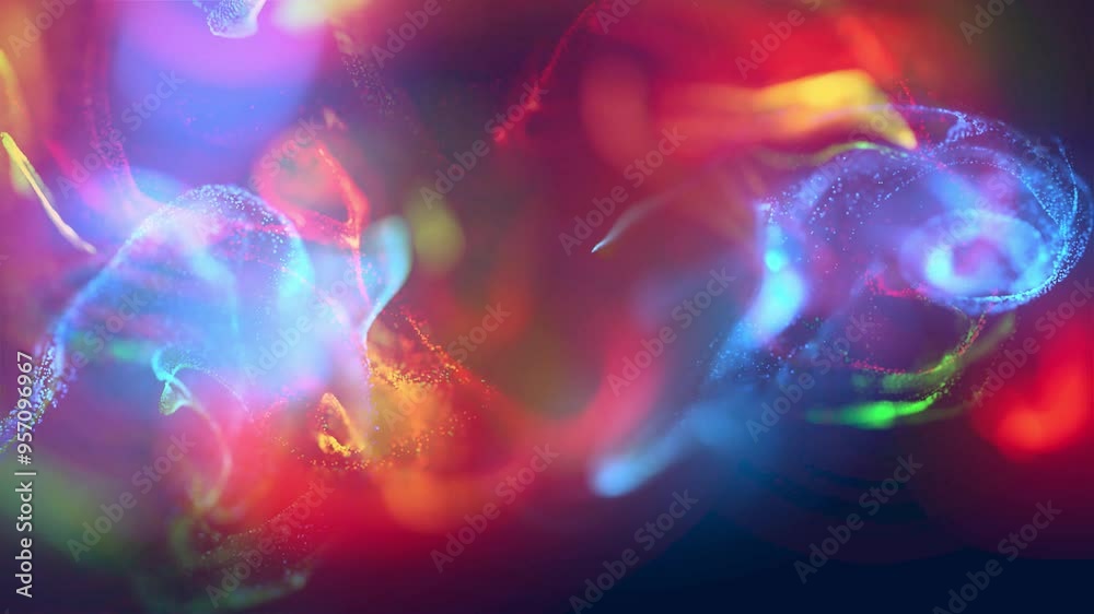 abstract background wave particles color glow abstract background wave particles color glow