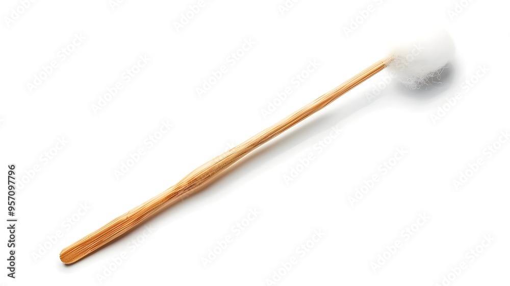 Isolated cotton swab against a white background Isolated cotton swab against a white background