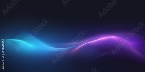 abstract background with blue and purple waves