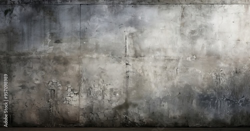 concrete wall with wooden floor