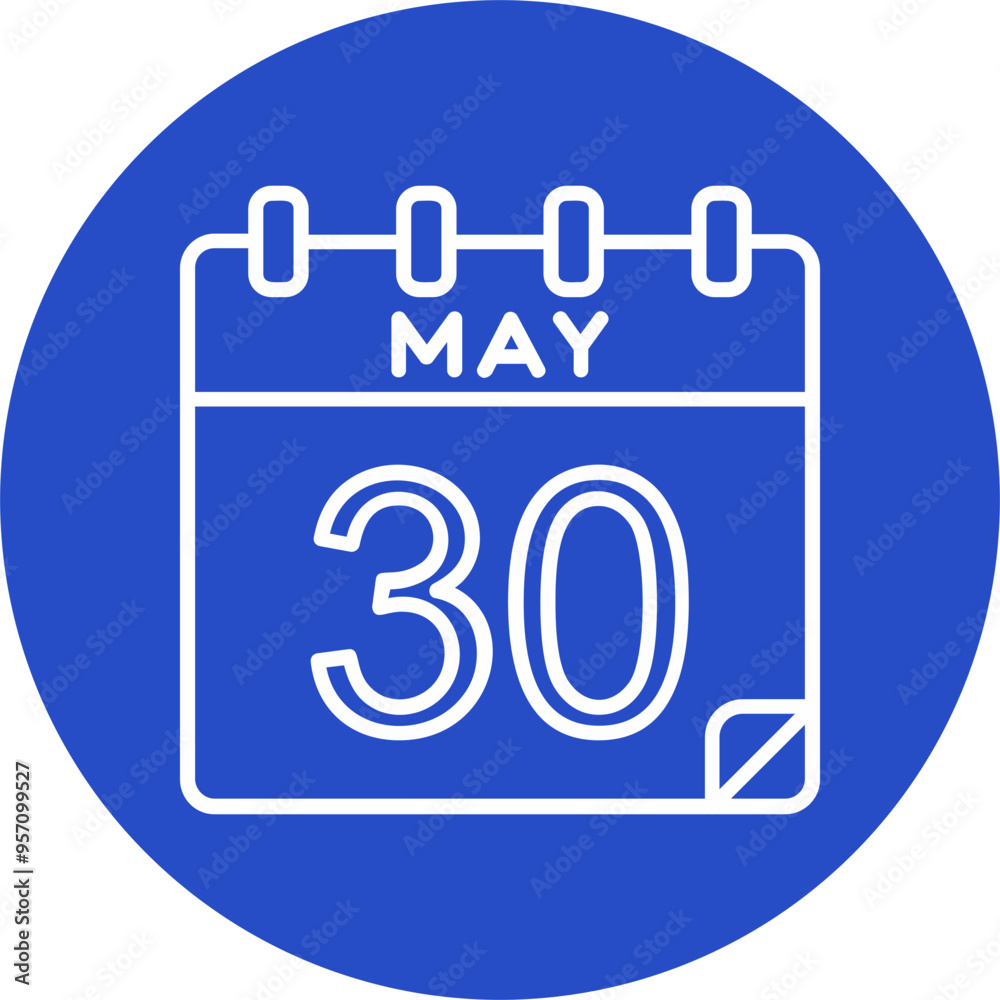 30 May Vector Icon Design 30 May Vector Icon Design