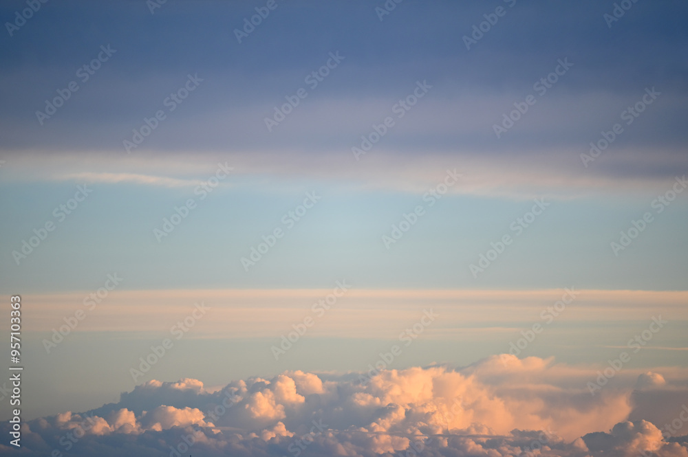 Cloudy and sunset sky, for backgrounds or textures Cloudy and sunset sky, for backgrounds or textures