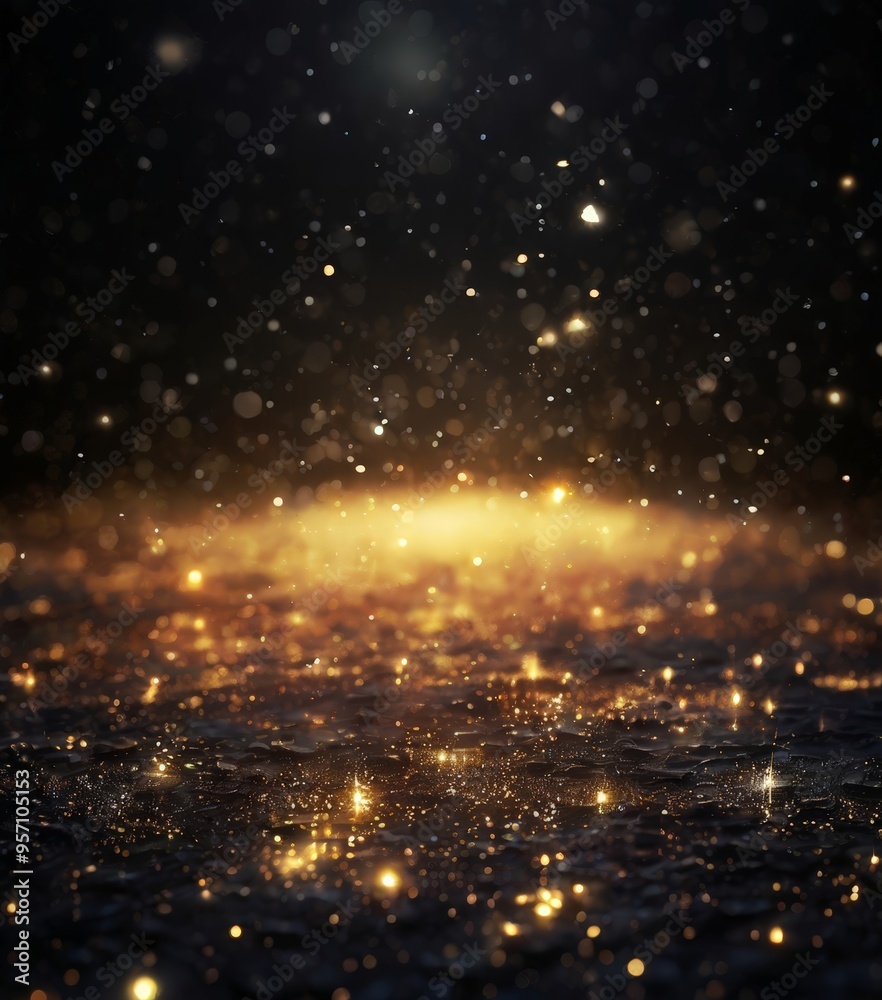 dark background with gold lights dark background with gold lights