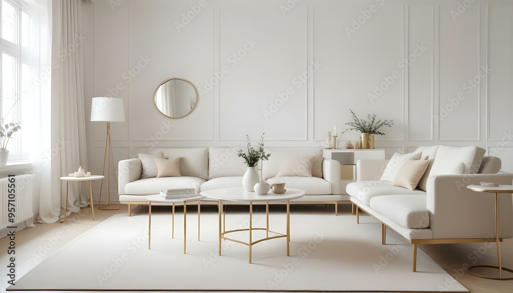 Photo interior modern design room 3d illustration Photo interior modern design room 3d illustration