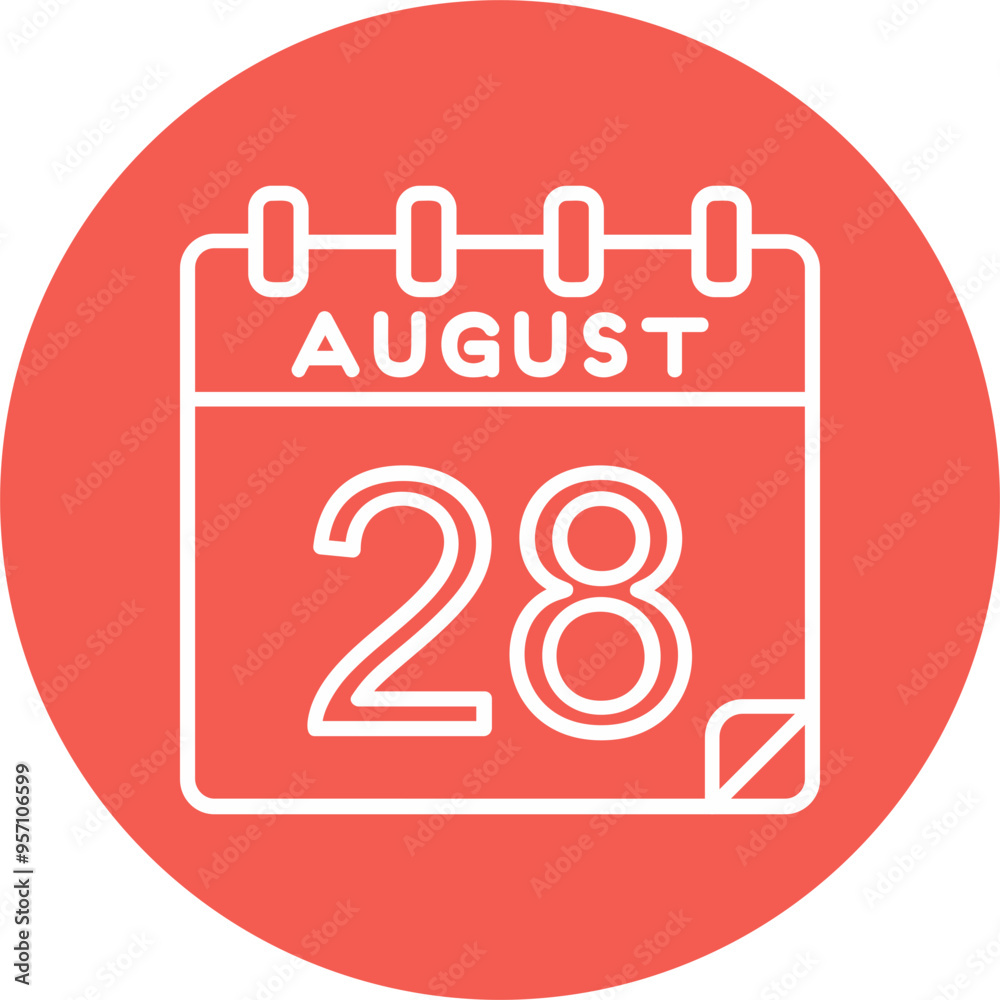 August Vector Icon Design August Vector Icon Design