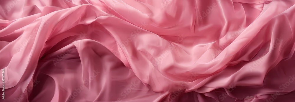 pink silk fabric