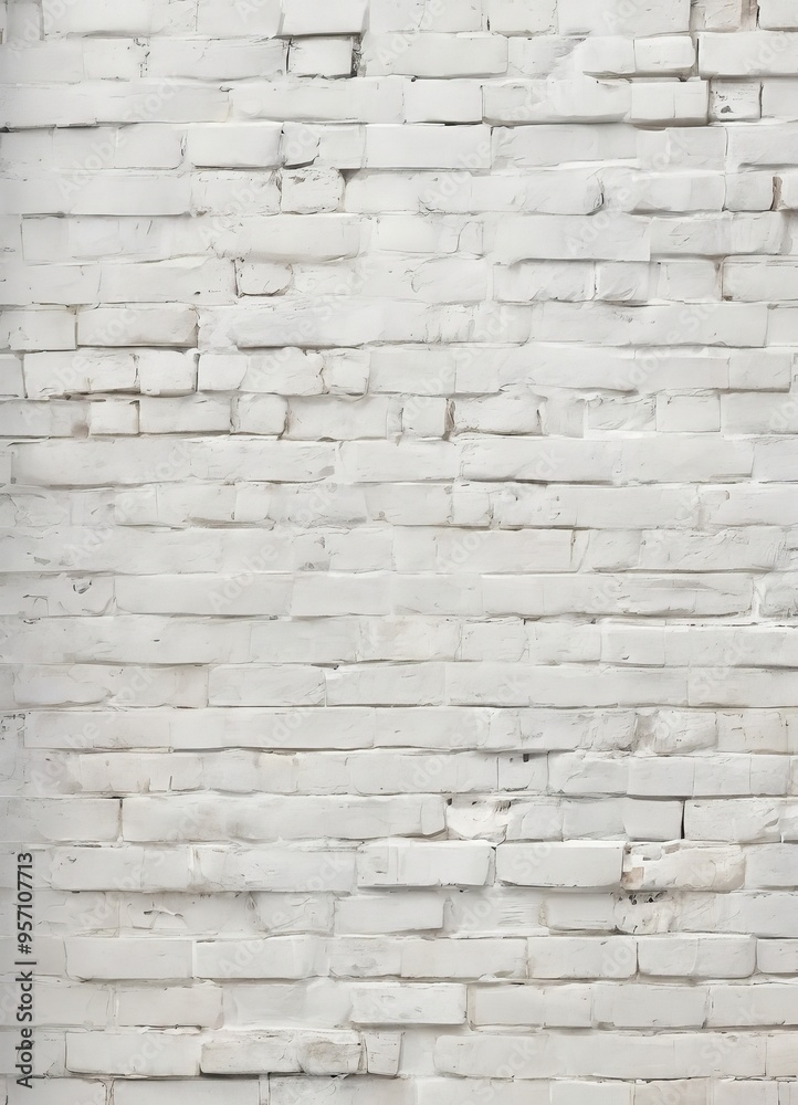 Fototapeta premium white brick wallpaper background