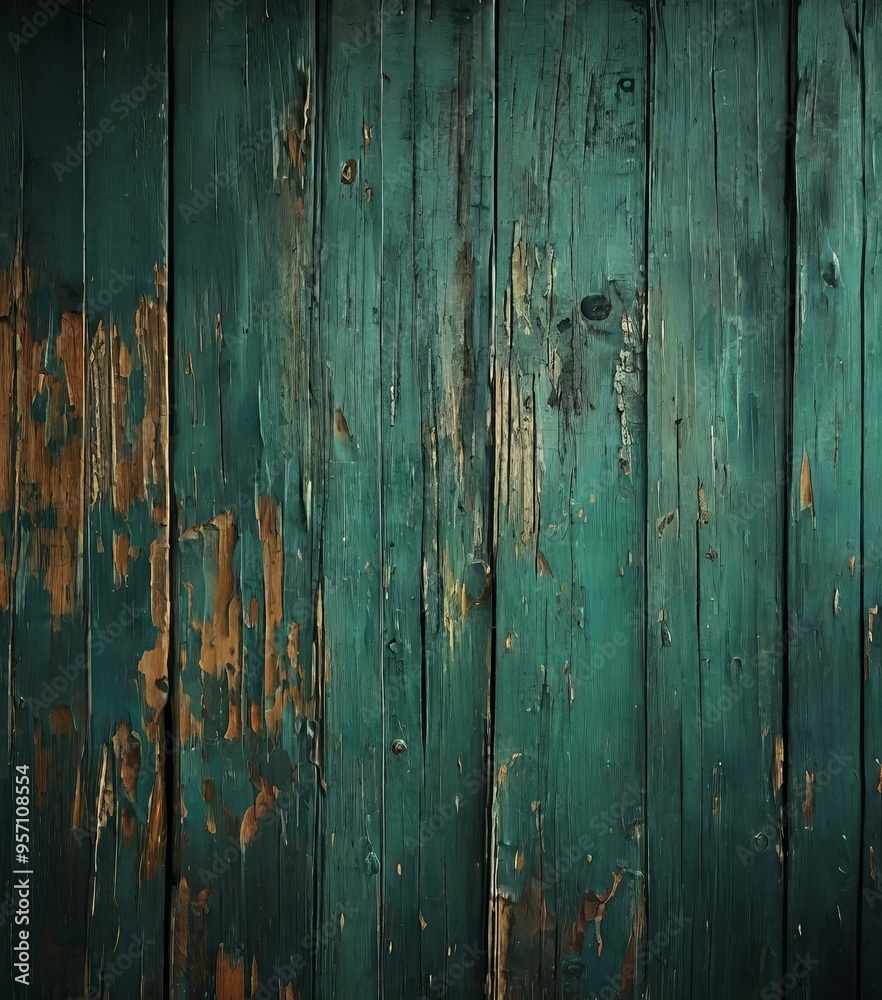 green wood background with peeling paint green wood background with peeling paint