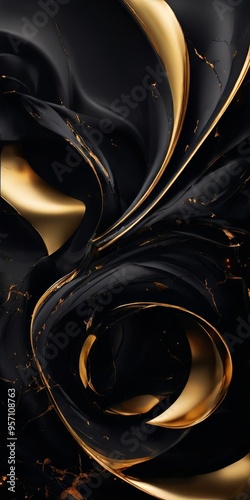 black and gold abstract background