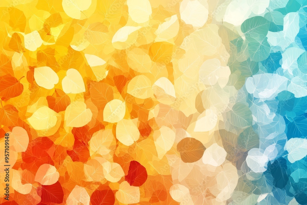 Animated autumn leaves - created with generative AI Animated autumn leaves - created with generative AI