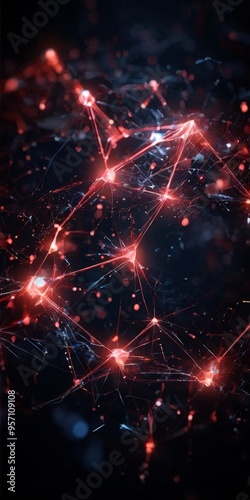 abstract background with red and blue lights