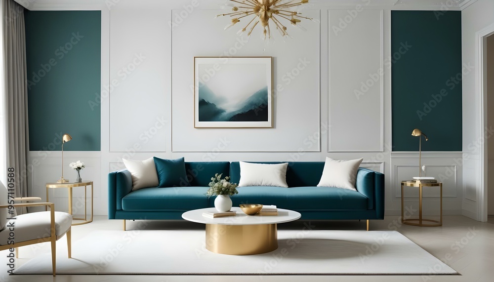 Photo interior modern design room 3d illustration Photo interior modern design room 3d illustration