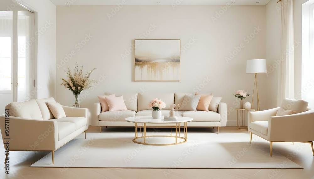 Photo interior modern design room 3d illustration Photo interior modern design room 3d illustration