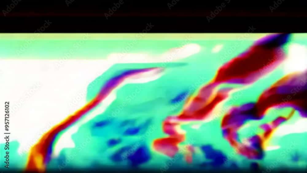  Abstract digital art  Signal disruption glitchy elegance