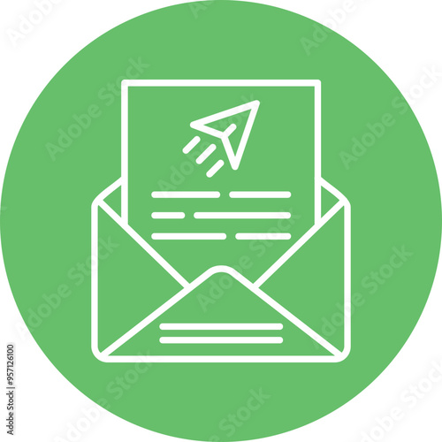 Send Mail Vector Icon Design