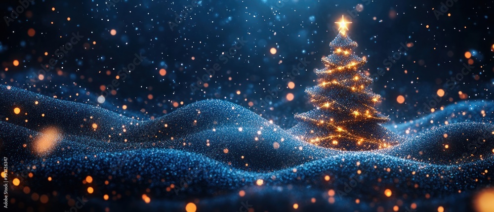 Naklejka premium Elegant minimalist Christmas background, abstract design.