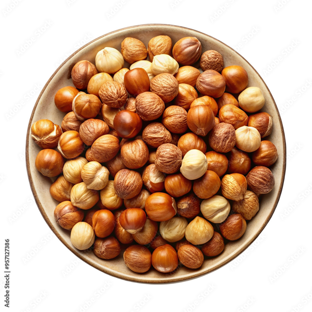 Fox nuts on plate isolated on transparent background. Fox nuts on plate isolated on transparent background.