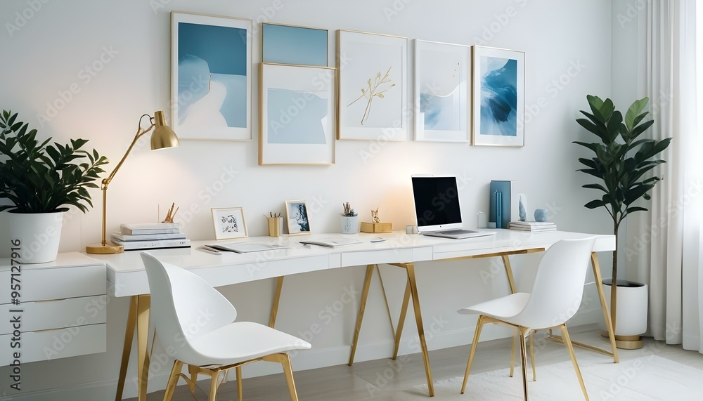 Photo interior modern design room 3d illustration Photo interior modern design room 3d illustration