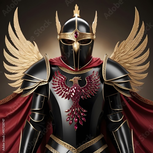 Black Phoenix Warrior Armor. photo