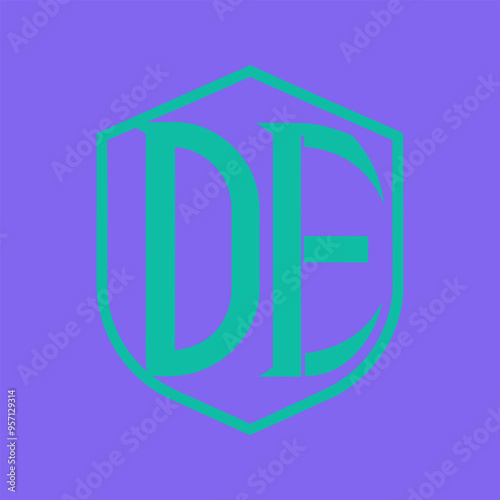 DE letter logo Creative Design. DE monogram Logo Unique Concept Vector. DE creative modern flat abstract initials letter logo. 