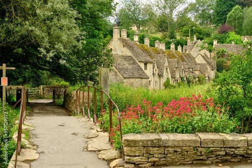 View of stone bridge footpath towards the picturesque Arlington