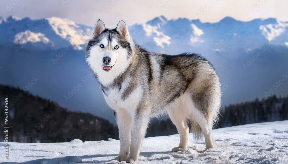 Very smart, intelligent and cute Siberian husky breed Very smart, intelligent and cute Siberian husky breed