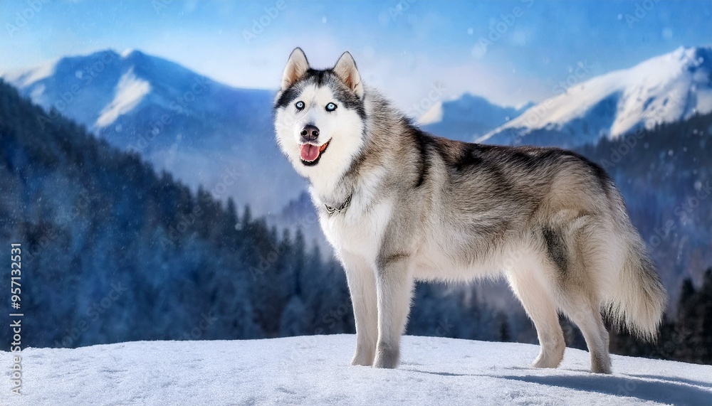 Very smart, intelligent and cute Siberian husky breed Very smart, intelligent and cute Siberian husky breed