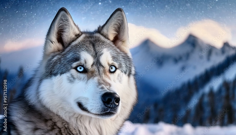 Very smart, intelligent and cute Siberian husky breed Very smart, intelligent and cute Siberian husky breed