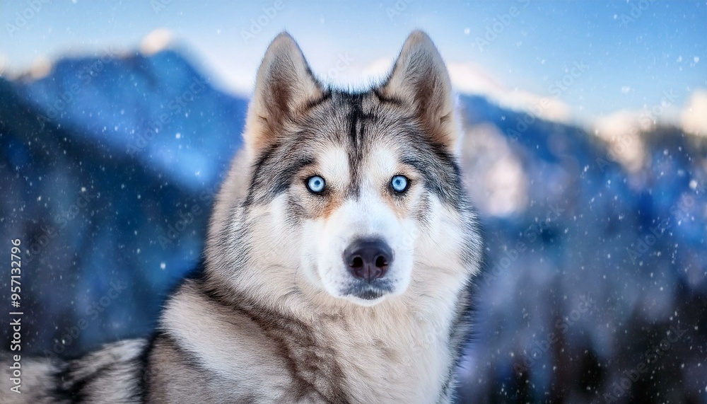 Very smart, intelligent and cute Siberian husky breed Very smart, intelligent and cute Siberian husky breed