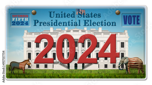 2024 Presidential Election License Plate