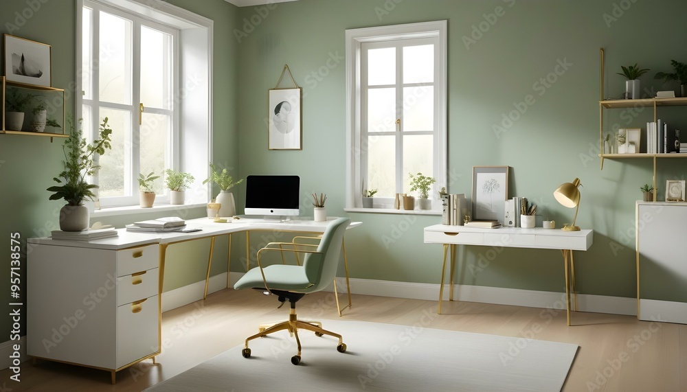 Photo interior modern design room 3d illustration Photo interior modern design room 3d illustration