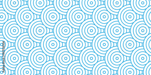 	
Overlapping creative diamond circle abstract blue pattern background with waves texture. geometric digital fabric pattern circles floral and spiral round lapping blue retro background.