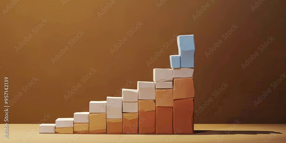 A stacked bar graph of revenue by product line, set against a warm brown background. A stacked bar graph of revenue by product line, set against a warm brown background.