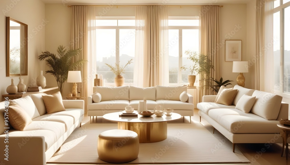 Photo interior modern design room 3d illustration Photo interior modern design room 3d illustration