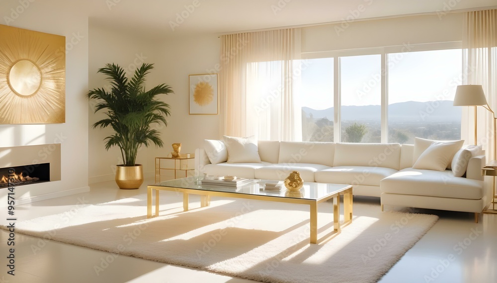 Photo interior modern design room 3d illustration Photo interior modern design room 3d illustration