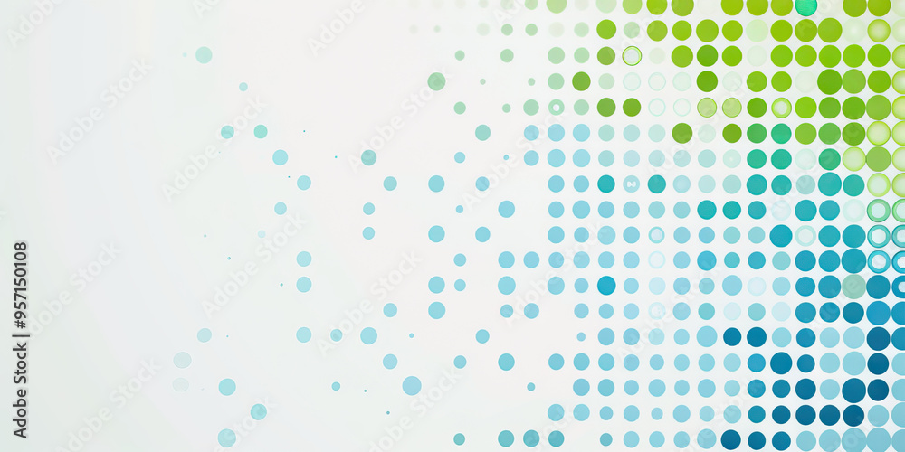 Minimalist Dot Plot Chart in Soothing Blue and Green Dots Minimalist Dot Plot Chart in Soothing Blue and Green Dots