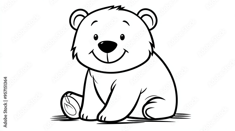 Fototapeta premium polar bear cartoon