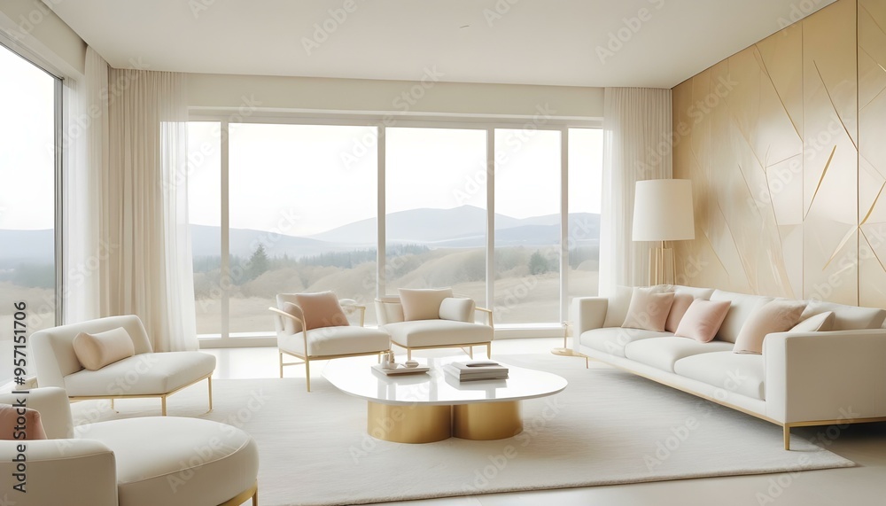Photo interior modern design room 3d illustration Photo interior modern design room 3d illustration