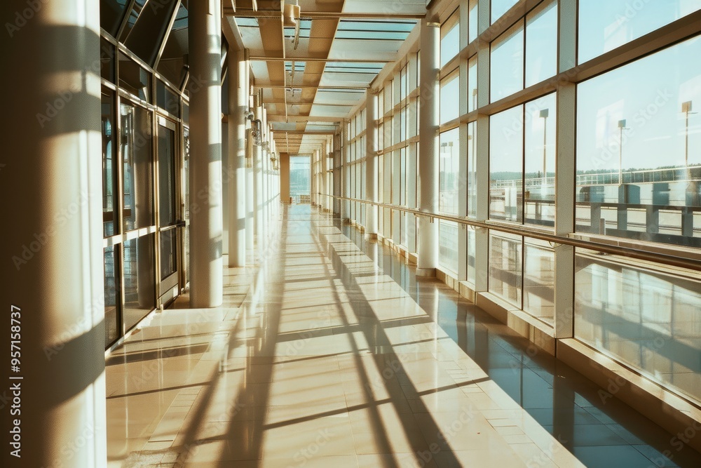 Fototapeta premium A stylish woman with vibrant pink curly hair against a blue background, her confident and trendy look embodying creative expression and individuality.