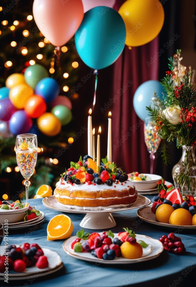 festive dining setup featuring colorful delicious joyful atmosphere perfect celebrations gatherings, decorations, table, plates, glasses, cutlery festive dining setup featuring colorful delicious joyful atmosphere perfect celebrations gatherings, decorations, table, plates, glasses, cutlery