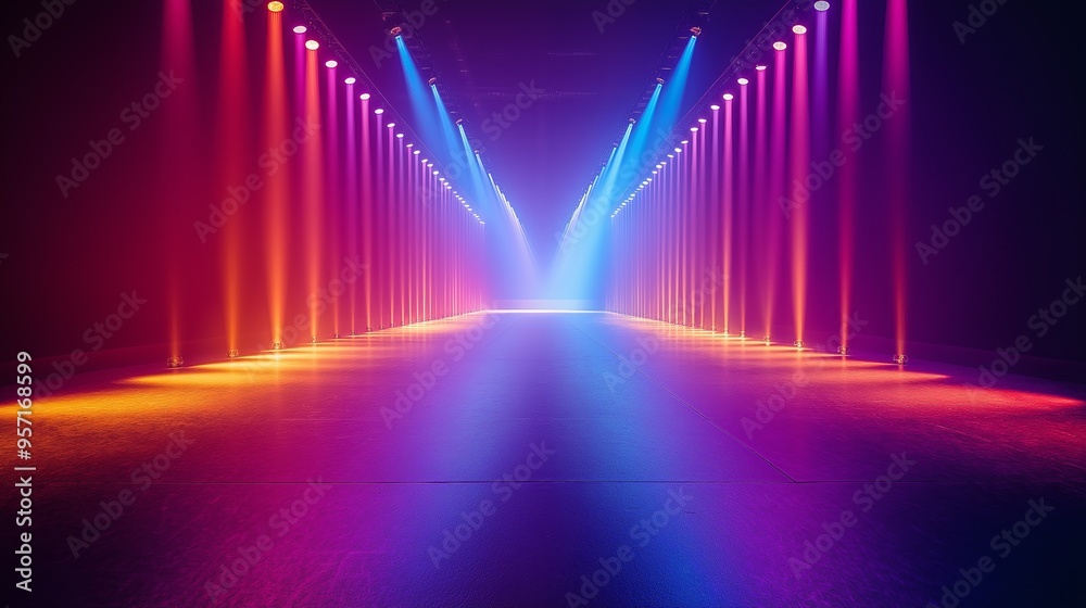 Fiber abstract optics background with lots of light rays and bokeh Fiber abstract optics background with lots of light rays and bokeh