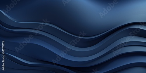 Navy Blue panel wavy seamless texture paper texture background with design wave smooth light pattern on navy blue background softness soft