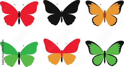 Bright and colorful butterflies come alive in this realistic set perfect for adding a splash of vibrant beauty to your home
