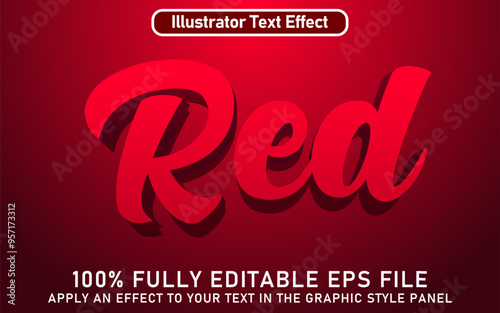 EDITABLE RED TEXT EFFECT
