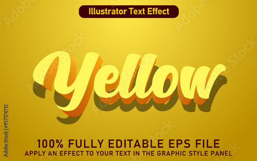 EDITABLE YELLOW TEXT EFFECT