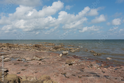 Coast and reef sea level landscape