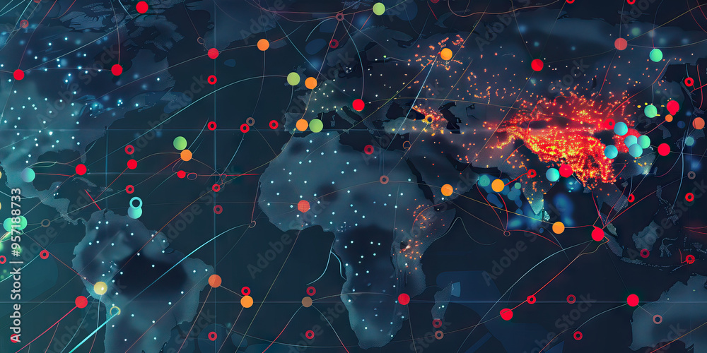 Market Risks: A hazard map indicating potential risks to market ...